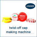 Twist off Cap Line Line / Automatic Tin Cap Making Machine / Vacuum Capping Sealing Machine